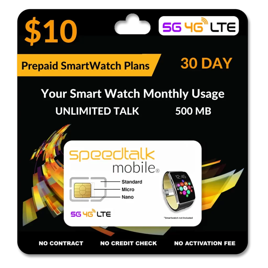 10 A Month Prepaid Smart Watch SIM Card