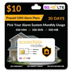 10 ALARM SIM CARD Plans
