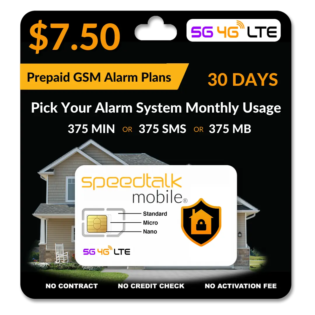 7.50 ALARM SIM CARD Plans 1