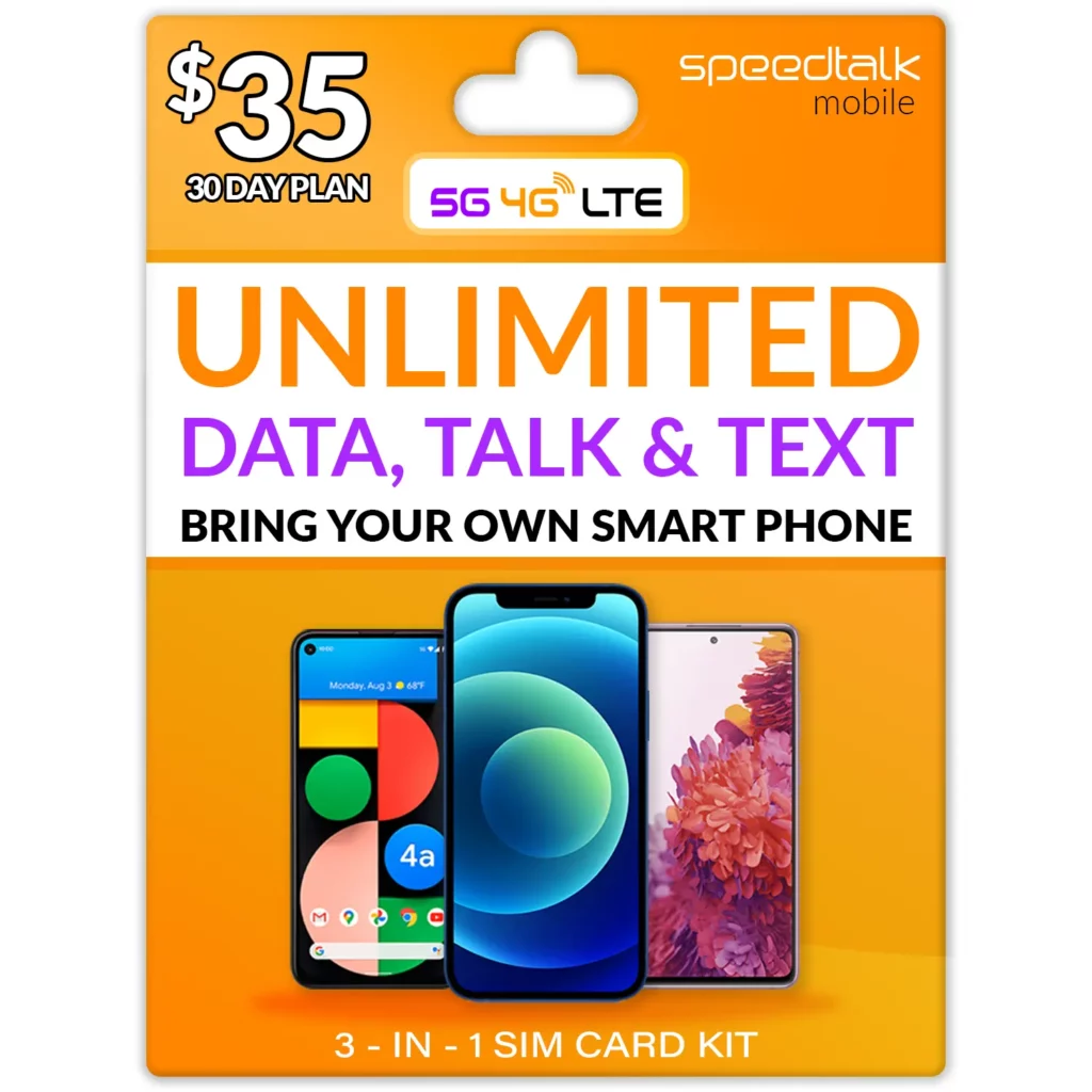 UNLIMITED TALK TEXTAND DATA FOR 35 DOLLARS SPEEDTALK MOBILE