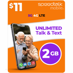 SpeedTalk Mobile $11 monthly phone plan with 2GB data and unlimited talk and text