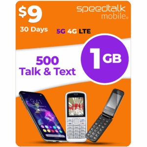 speedtalk mobile 9 dollar 1gb 500 minutes text plan